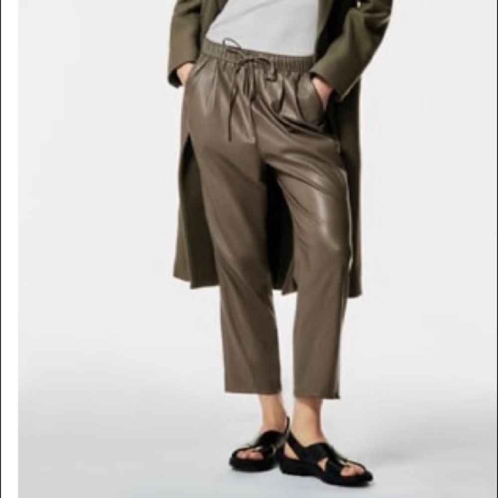 NWT Zara Faux Leather The weekend Pants